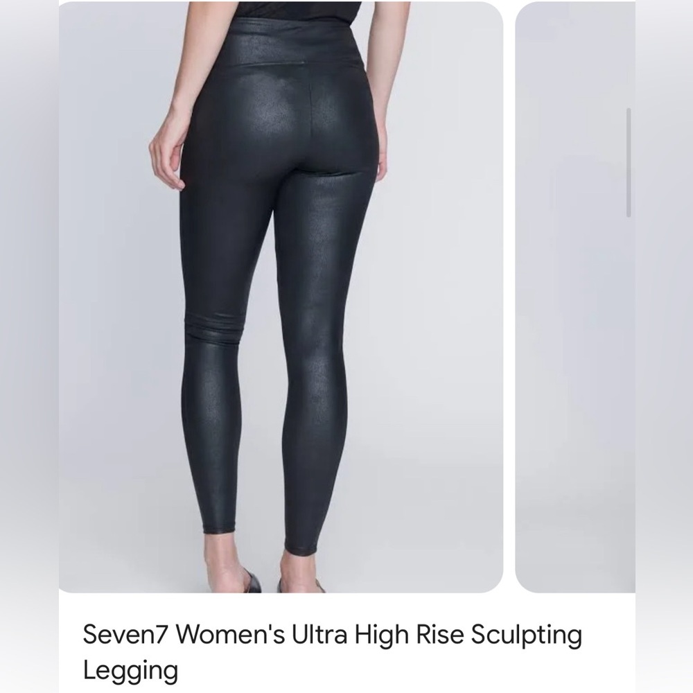 Seven 7 women’s ultra high rise sculpting black‎ leggings size M